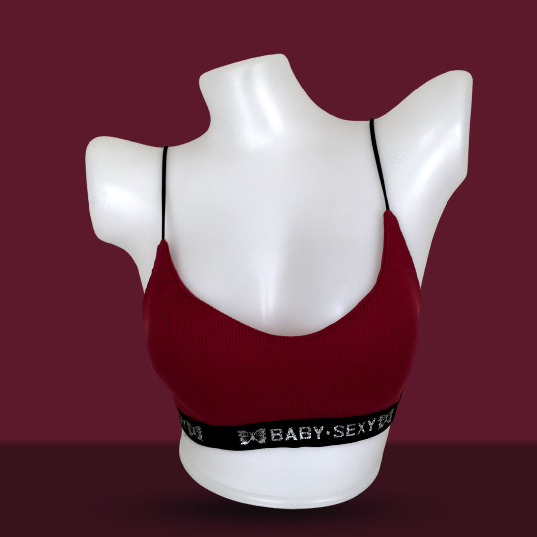 Maroon Sexy Babydoll Bra