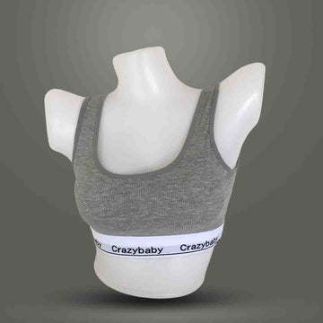 Light Grey Crazybaby Everyday Comfort Bra