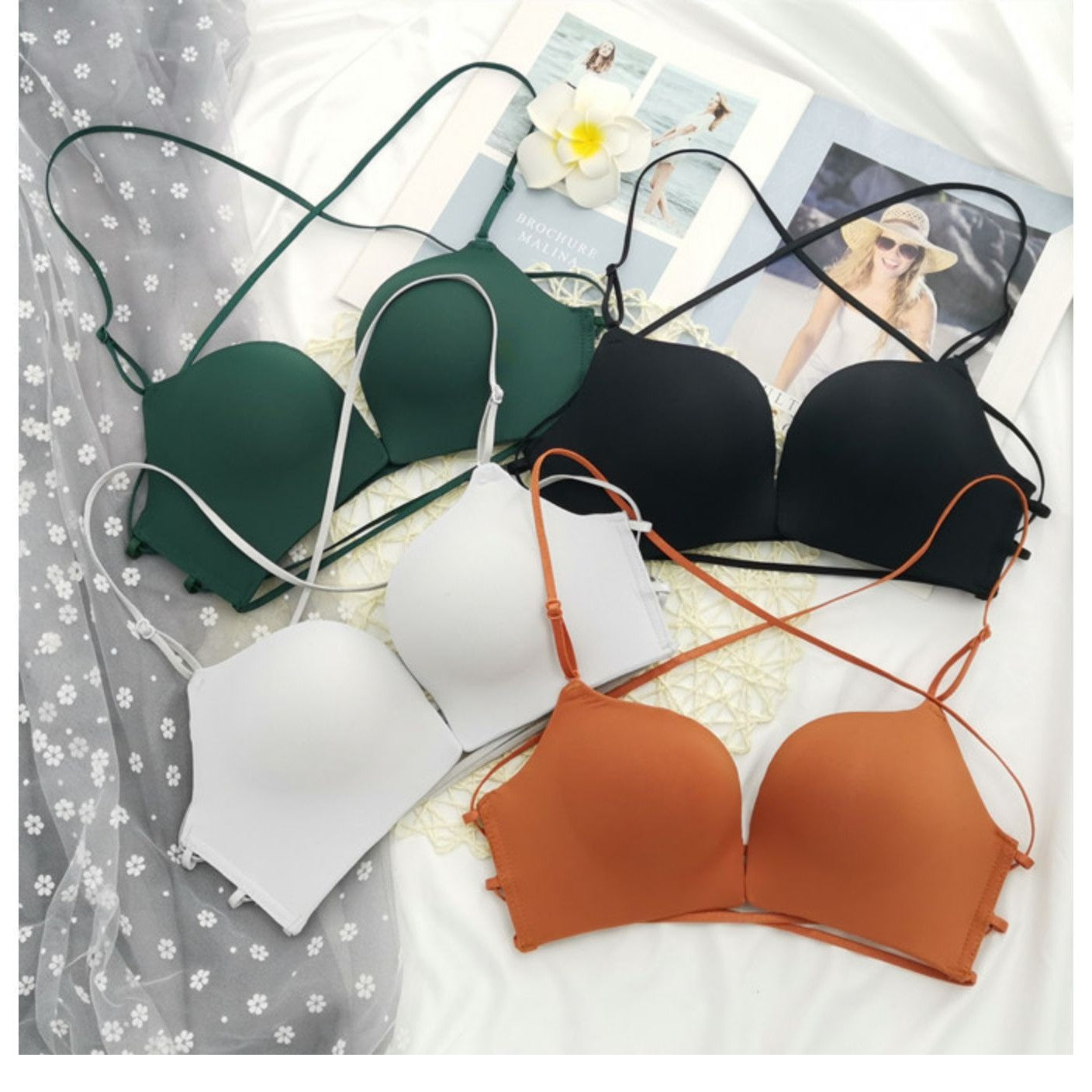 Front Open Very Soft & Smooth Strings Bra ( Only Bra )