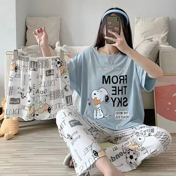 Snoopy Cartoon Pajama Set