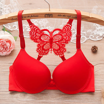 Front Open Butterfly Bra Single Padded ( Only Bra)