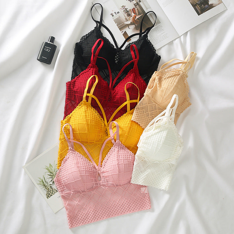 Summer Lace Front Hole Bralette