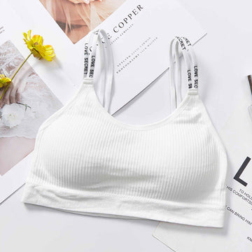 Love Secret Written Double Stripped Bralette